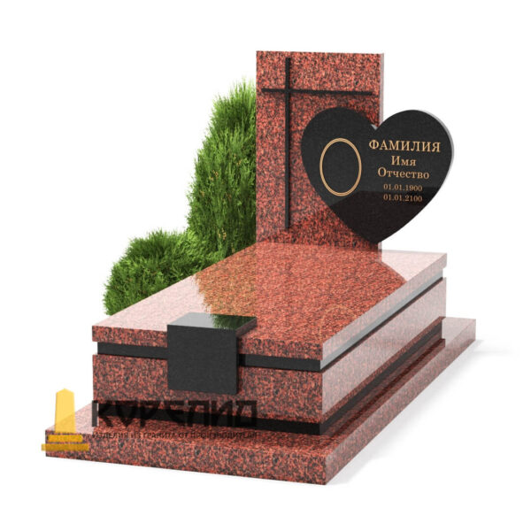 Вертикальный из цветного гранита Ц-10