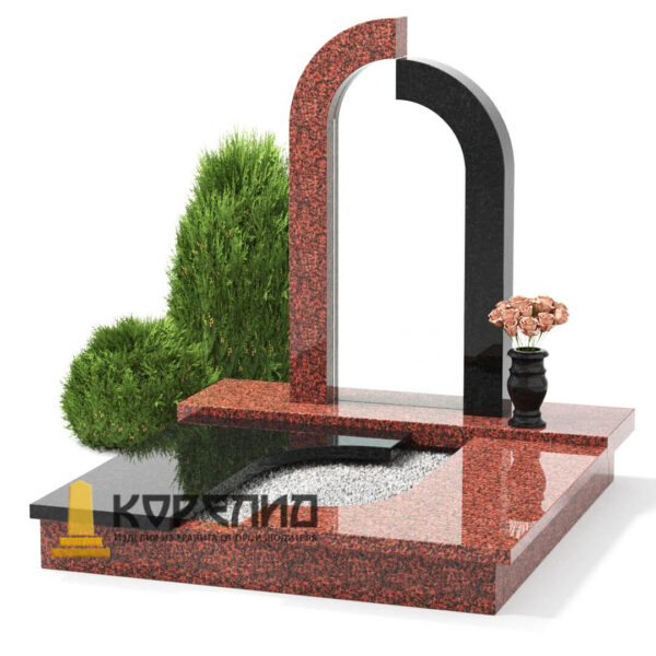 Вертикальный из цветного гранита Ц-03