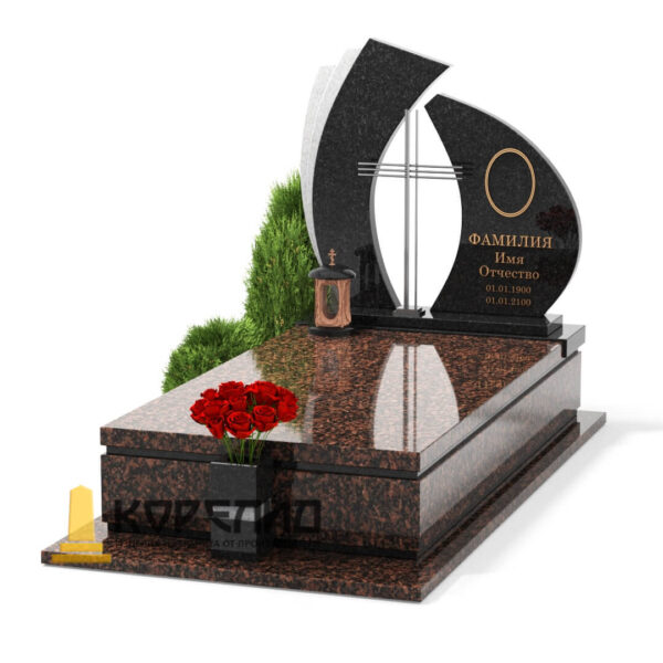 Вертикальный из цветного гранита Ц-33