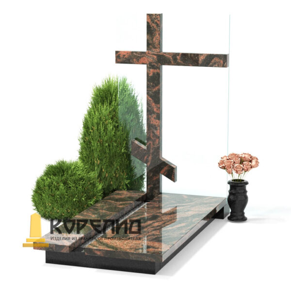 Вертикальный из цветного гранита Ц-08