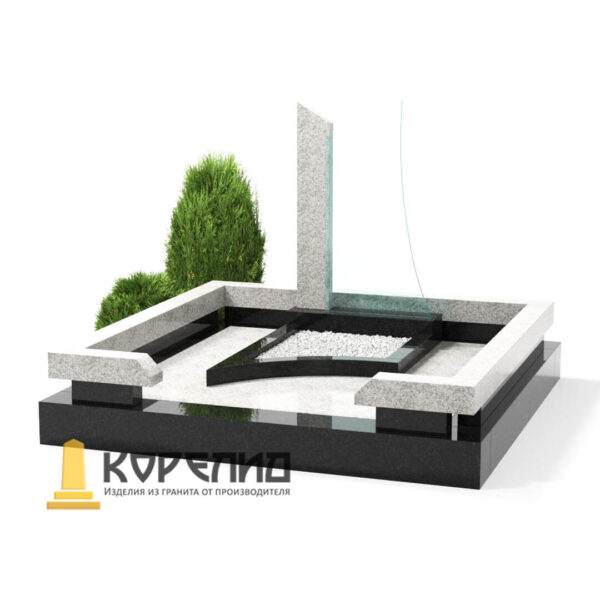 Вертикальный из цветного гранита Ц-09