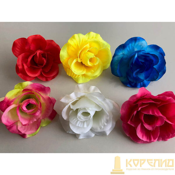 Искуственные цветы 114-1-роза-крупная