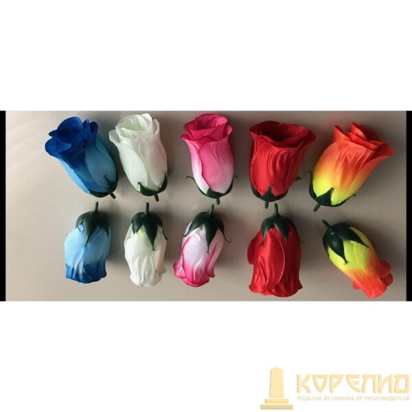 Искуственные цветы роза-бутон-95см