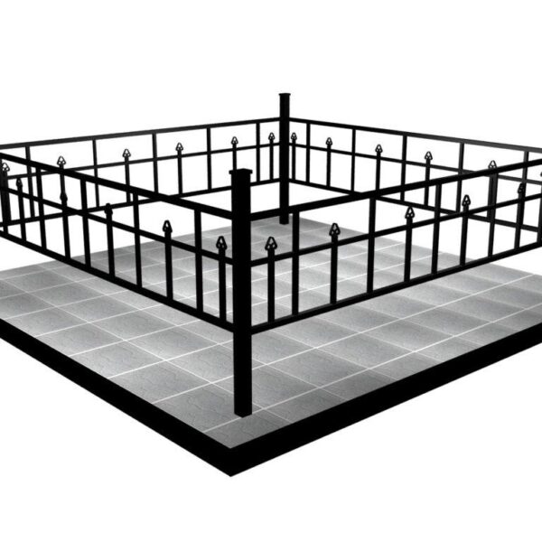 Металлическая ограда 8