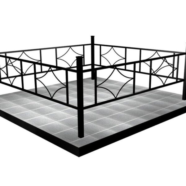 Металлическая ограда k-10