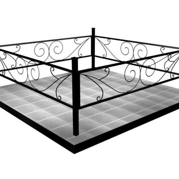 Металлическая ограда k-14