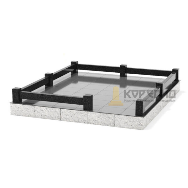 Ограда гранитная 007