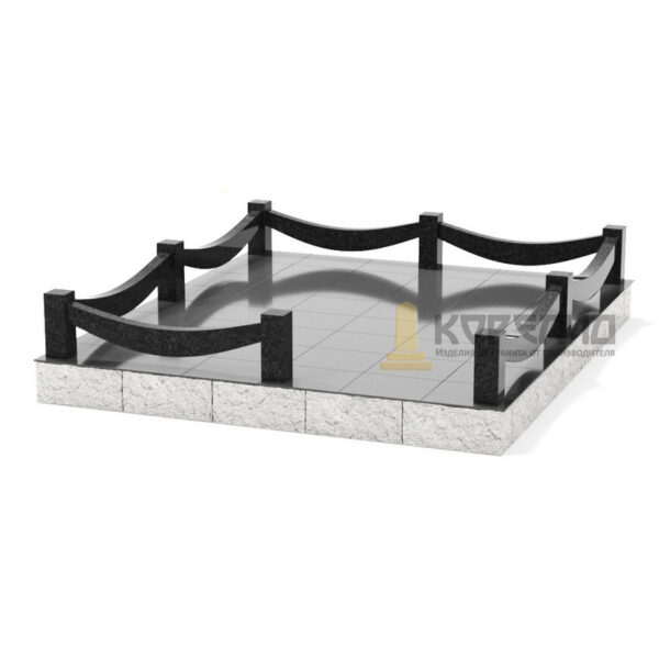 Ограда гранитная 019